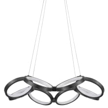 Philo 26" Wide LED Ring Chandelier