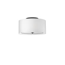 Porscha 3 Light 16" Wide Flush Mount Drum Ceiling Fixture