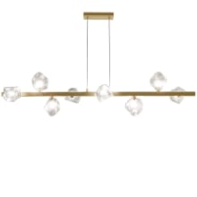 Pearlene 8 Light 54" Wide Suspension Linear Pendant