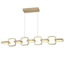 Patsy 43" Wide Abstract Linear Pendant
