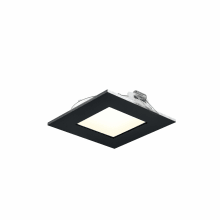 Excel LED Canless Recessed Fixture with 4-1/2" Square Trims - Airtight