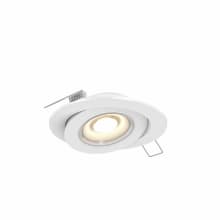Pivot LED Canless Recessed Fixture with 7" Adjustable Trims - Airtight