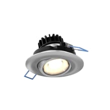 Gimbal LED Canless Recessed Fixture with 3" Adjustable Trim - Airtight