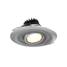Gimbal LED Canless Recessed Fixture with 4" Adjustable Trim - Airtight