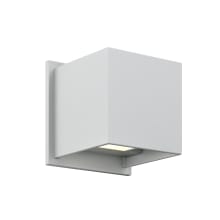 2 Light 5" Tall LED Outdoor Wall Sconce with Adjustable Beam Spread