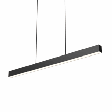 Boulevard 48" Wide LED Linear Chandelier with Shade