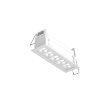 MSL Recessed 6" Wide Linear Five Light Canless Recessed Fixture - 3000K