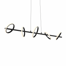 Olympia 42" Wide LED Abstract Linear Chandelier