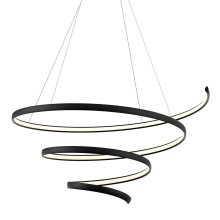 Helix 34" Wide LED Abstract Chandelier