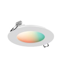 Smart Home 6" LED Canless Recessed Fixture - Full RGB + Adjustable Color Temperature
