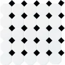 Octagon with Dot - 2" x 2" Octagon Wall & Floor Tile - Varied Tile Visual - Sold by Sheet