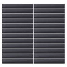 Color Wave - 1" x 6" Rectangle Wall Tile - Glossy Visual - Sold by Sheet (1 SF/Sheet)