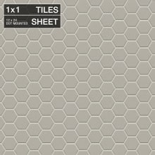 Keystones - 1" x 1" Hexagon Wall Tile - Unpolished Visual - Sold by Sheet (1.75 SF/Sheet)