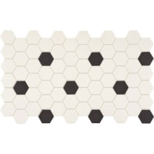 Keystones - 2" x 2" Hexagon Floor and Wall Tile - Unpolished Visual - Sold by Sheet (1.75 SF/Sheet)