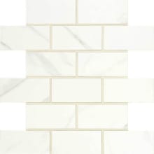 Florentine - 2" x 4" Rectangle Floor and Wall Tile - Unpolished Visual - Sold by Sheet (0.83 SF/Sheet)