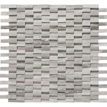 Limestone - 1" x 2" Rectangle Wall Tile - Polished Visual - Sold by Sheet (0.98 SF/Sheet)