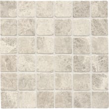 Limestone - 2" x 2" Square Floor and Wall Tile - Tumbled Visual - Sold by Sheet (1 SF/Sheet)