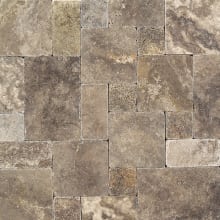 Travertine - Rectangle Floor and Wall Tile - Tumbled Visual - Sold by Carton (6 SF/Carton)