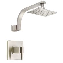 Pressure Balanced Shower Trim Package with Single Function Rain Shower Head From the Sirius Collection (Less Valve)