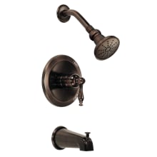 Pressure Balanced Tub and Shower Trim Package with Single Function Shower Head From the Sheridan Collection (Less Valve)