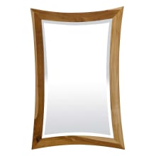 Curvature 24" x 35" Teak Wood Framed Mirror
