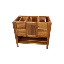 Significado 36" Free Standing Solid Teak Wood Vanity Cabinet Only