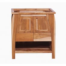 Tranquility 30" Free Standing Solid Teak Wood Vanity Cabinet Only