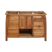 Tranquility 48" Free Standing Solid Teak Wood Vanity Cabinet Only