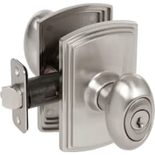 Canova Single Cylinder Keyed Entry Door Knob Set from the Italian Collection