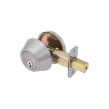 Single Cylinder Keyed Deadbolt with Solid Brass Cylinder from the 200 Series