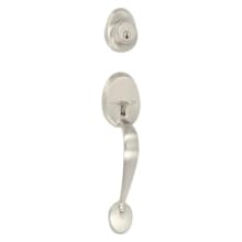 Single Cylinder Keyed Entry Handleset with Interior Knob or Lever from the Mayfair Series
