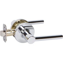 Contemporary Passage Door Lever Set with RD Lever and Round Rose