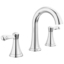 Esato 1.2 GPM Two Handle Wisespread Bathroom Faucet with Push Pop-Up Drain Assembly