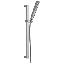 Universal Showering 1.75 GPM Multi Function Hand Shower Package with Touch-Clean and H2Okinetic® Technologies - Includes Slide Bar and Hose