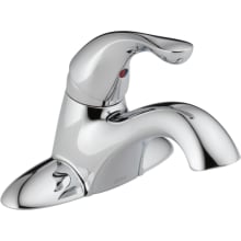 Classic Centerset Bathroom Faucet with Metal Push Pop-Up Drain Assembly