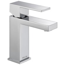 Modern 0.5 GPM Single Hole Bathroom Faucet with Push Pop-Up Drain Assembly - Includes Lifetime Warranty