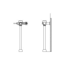 1-1/2" Top Spud Water Closet Flush Valve with 24" Height and Factory set 1.27GPF from the Commercial Series