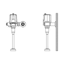 3/4" Top Spud Motion Activated Urinal Flush Valve with 13" Height and Factory Set 0.13 GPF from the Commercial Series