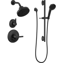 Galeon Monitor 14 Series Single Function Pressure Balanced Shower System with Shower Head, and Hand Shower - Includes Rough-In Valves