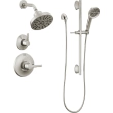 Galeon Monitor 14 Series Single Function Pressure Balanced Shower System with Shower Head, and Hand Shower - Includes Rough-In Valves