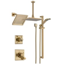 Monitor 17 Series Pressure Balanced Shower System with Integrated Volume Control, Shower Head, Rain Shower and Hand Shower - Includes Rough-In Valves