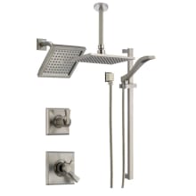 Monitor 17 Series Pressure Balanced Shower System with Integrated Volume Control, Shower Head, Rain Shower and Hand Shower - Includes Rough-In Valves