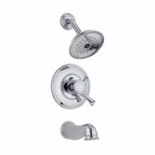 Single Handle Monitor 17 Tub and Shower Valve Trim with Volume Control, Single Function Shower Head and Diverter Tub Spout from the Lockwood Collection