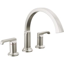 Tetra Tub Deck Mounted Roman Tub Filler - Less Handles and Rough In