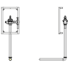Commercial 1-1/2" Rear Spud Concealed Electronic Flush Valve with Field Adjustable 1.27 GPF to 6.6 GPF - Less Trim