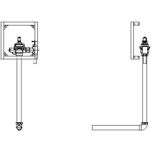 Commercial 1-1/2" Rear Spud Concealed Electronic Flush Valve with Field Adjustable 1.27 GPF to 6.6 GPF - Less Trim