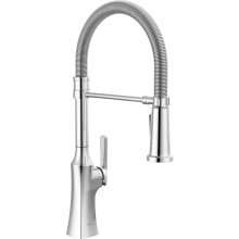 Ermelo 1.8 GPM Single Hole Pre-Rinse Spring Spout Pull Down Kitchen Faucet - Includes Escutcheon