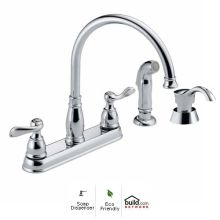 Windemere Kitchen Faucet with Side Spray and Soap/Lotion Dispenser - Includes Lifetime Warranty