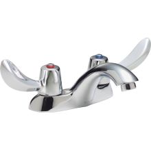 Double Handle 1.5GPM Bathroom Faucet with Hooded Blade Handles and Antimicrobial by AgION from the Commercial Series