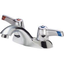 Double Handle 1.5GPM Bathroom Faucet with Lever Blade Handles and Vandal Resistant Aerator from the Commercial Series